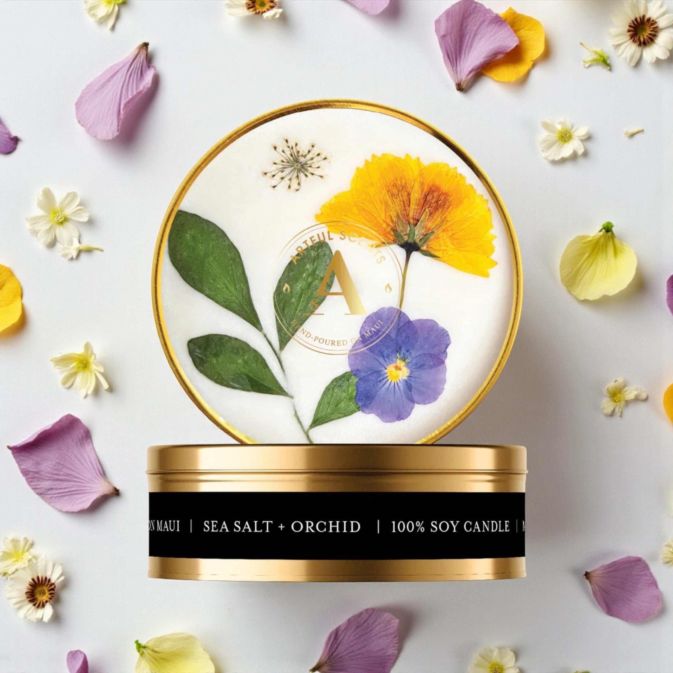 Sea Salt + Orchid Candle