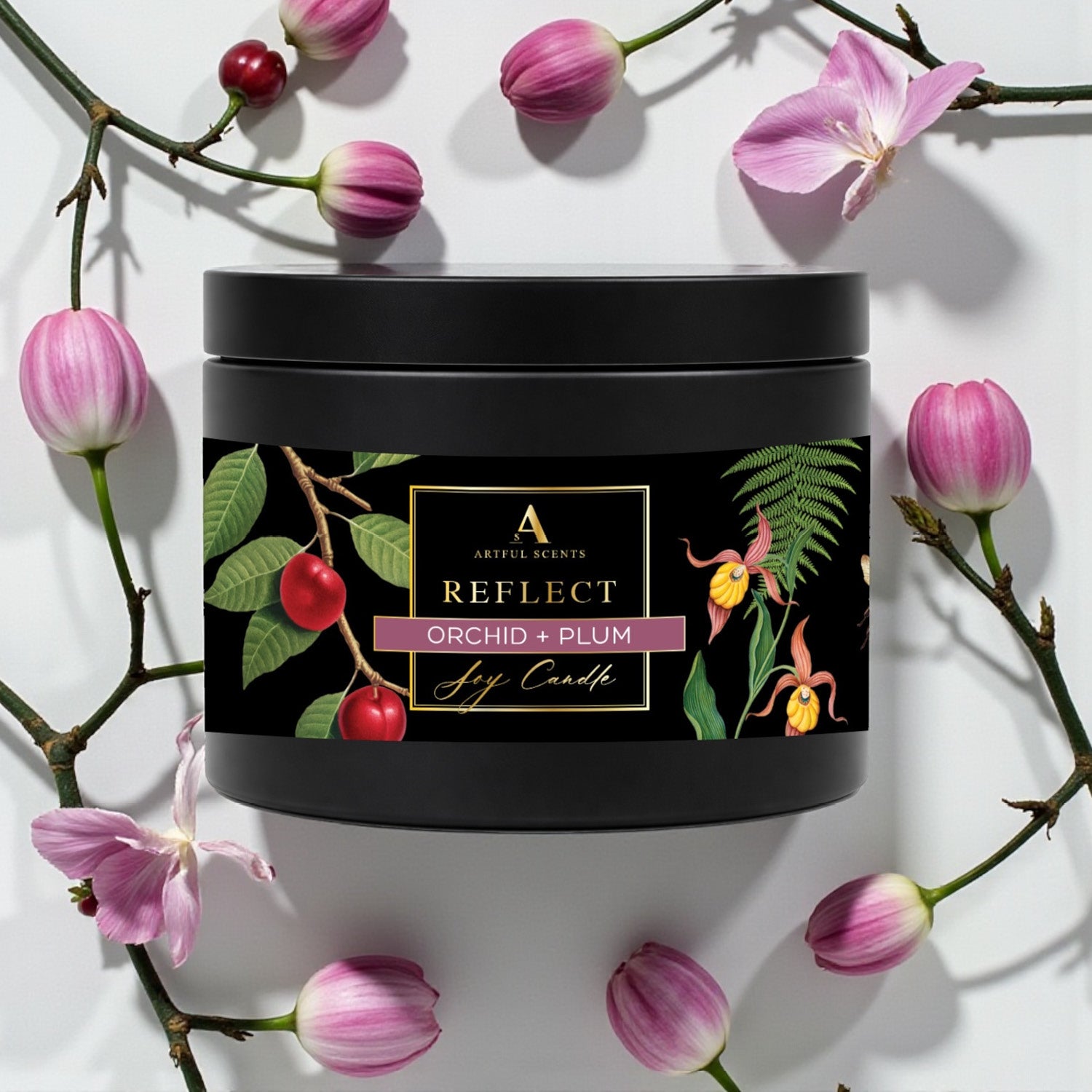 REFLECT : Orchid + Plum Candle