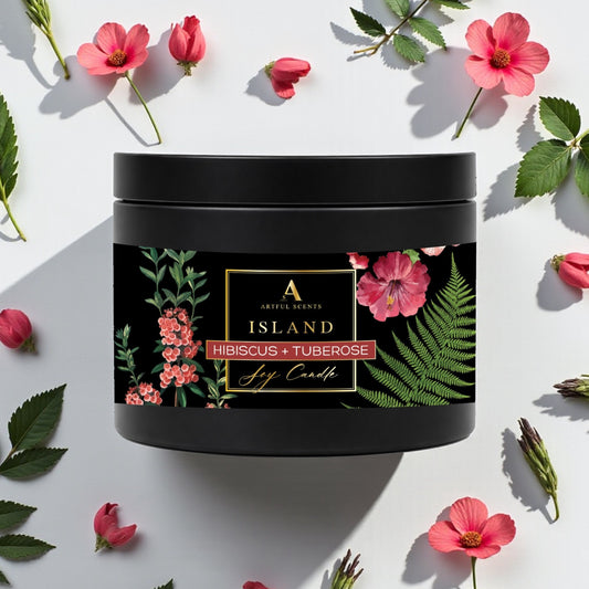 ISLAND : Hibiscus + Tuberose Candle