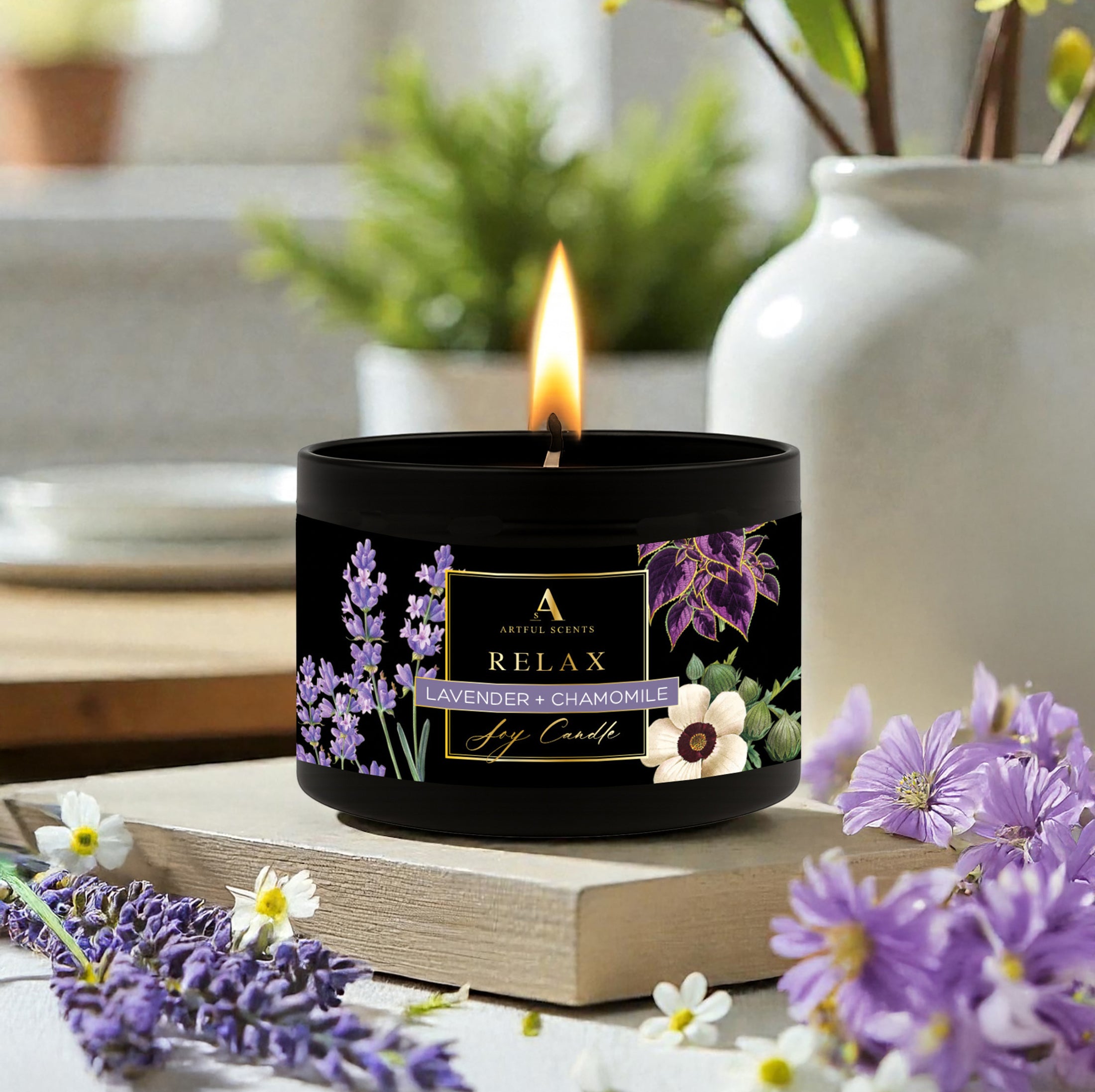 RELAX : Lavender + Chamomile Candle