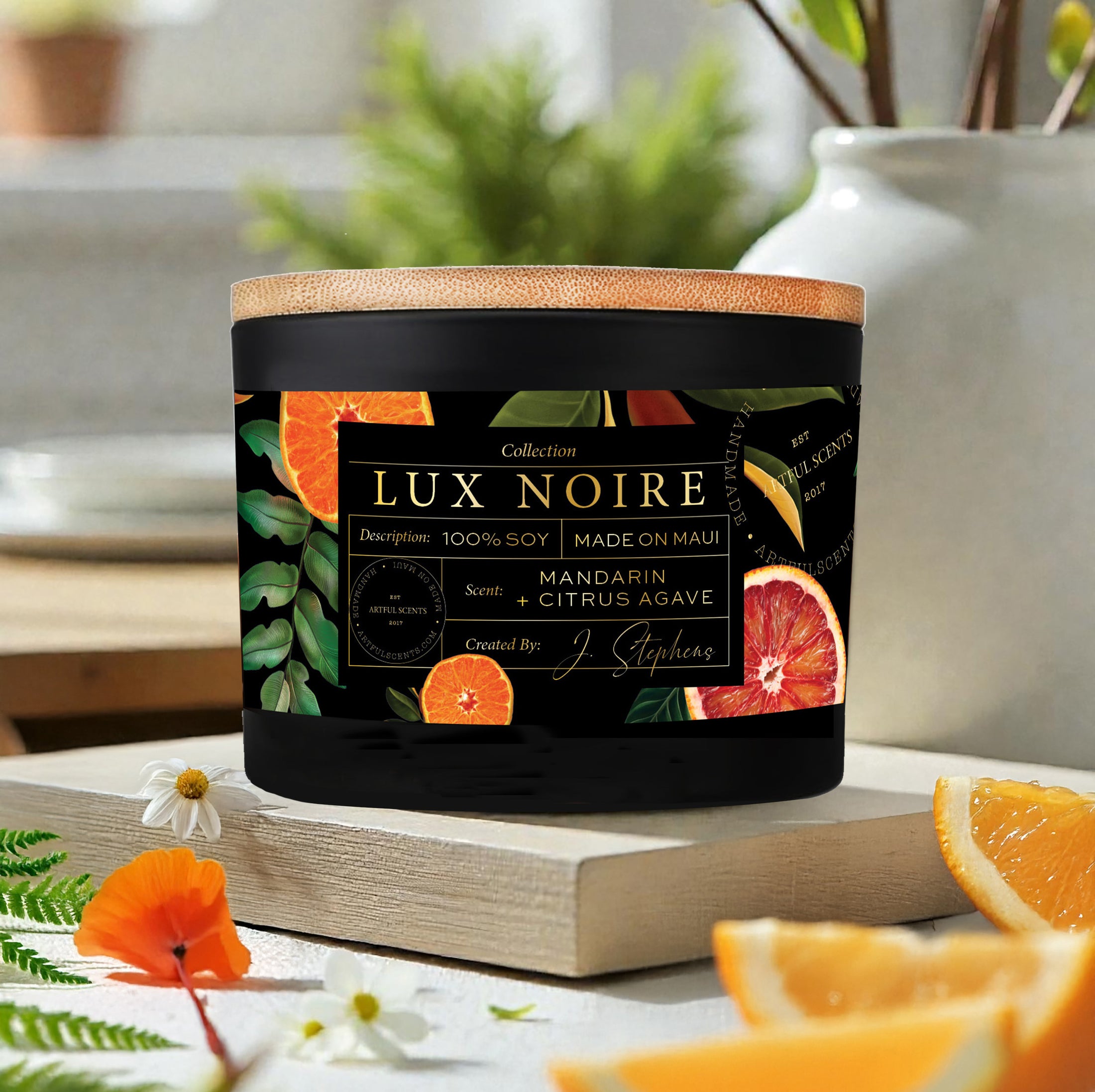 Mandarin + Citrus Agave Candle