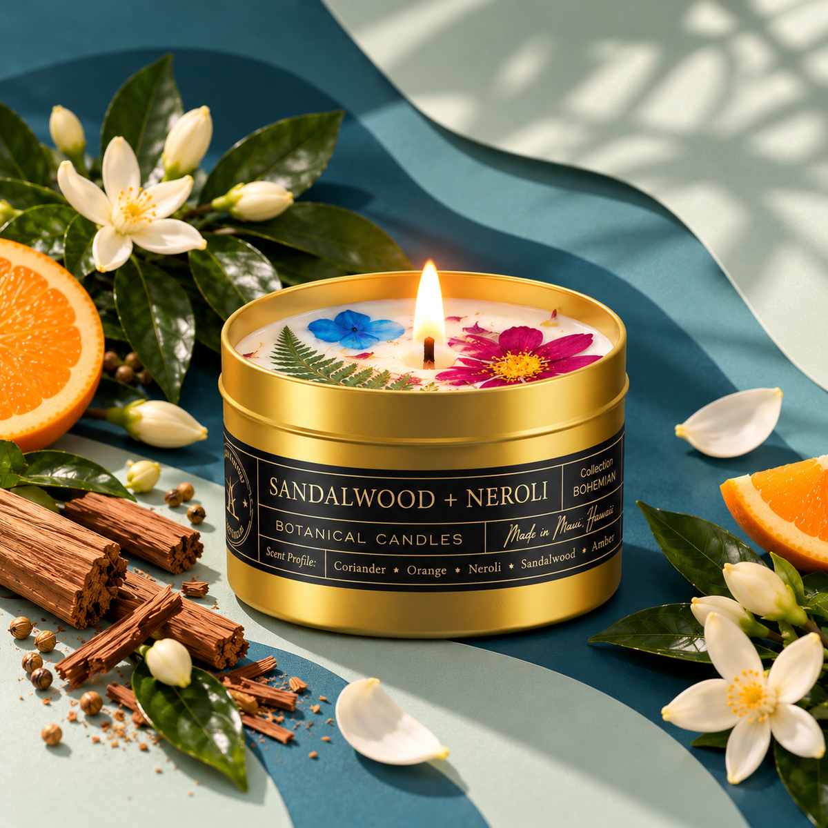 Sandalwood + Neroli Candle