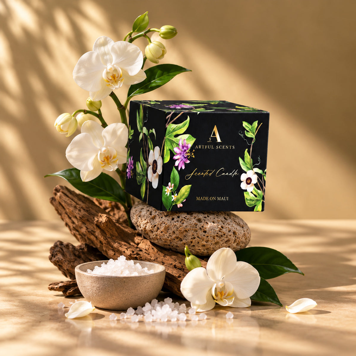 Sea Salt + Orchid Candle